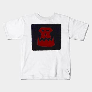 Ork Skull Glyph - Red Kids T-Shirt